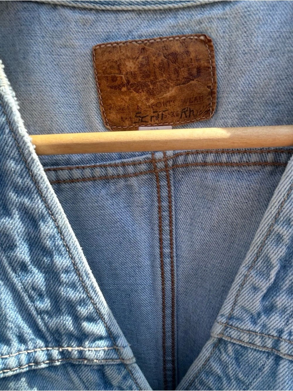 Big John Vintage Men’s Denim Vest Size 40in/ 101.5cm Chest - Picture 6 of 16